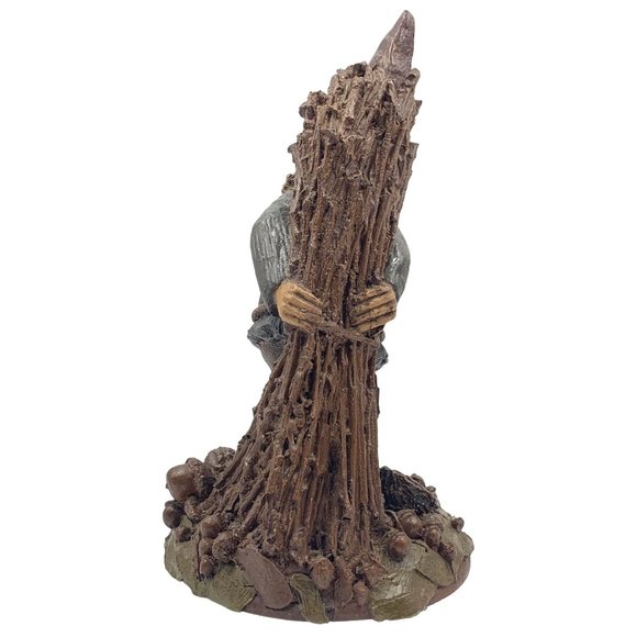 Tom Clark Gnome ERNEST Figurine #26 Earnest Worker Wood Sticks For Fire COA 1984 - Picture 4 of 6